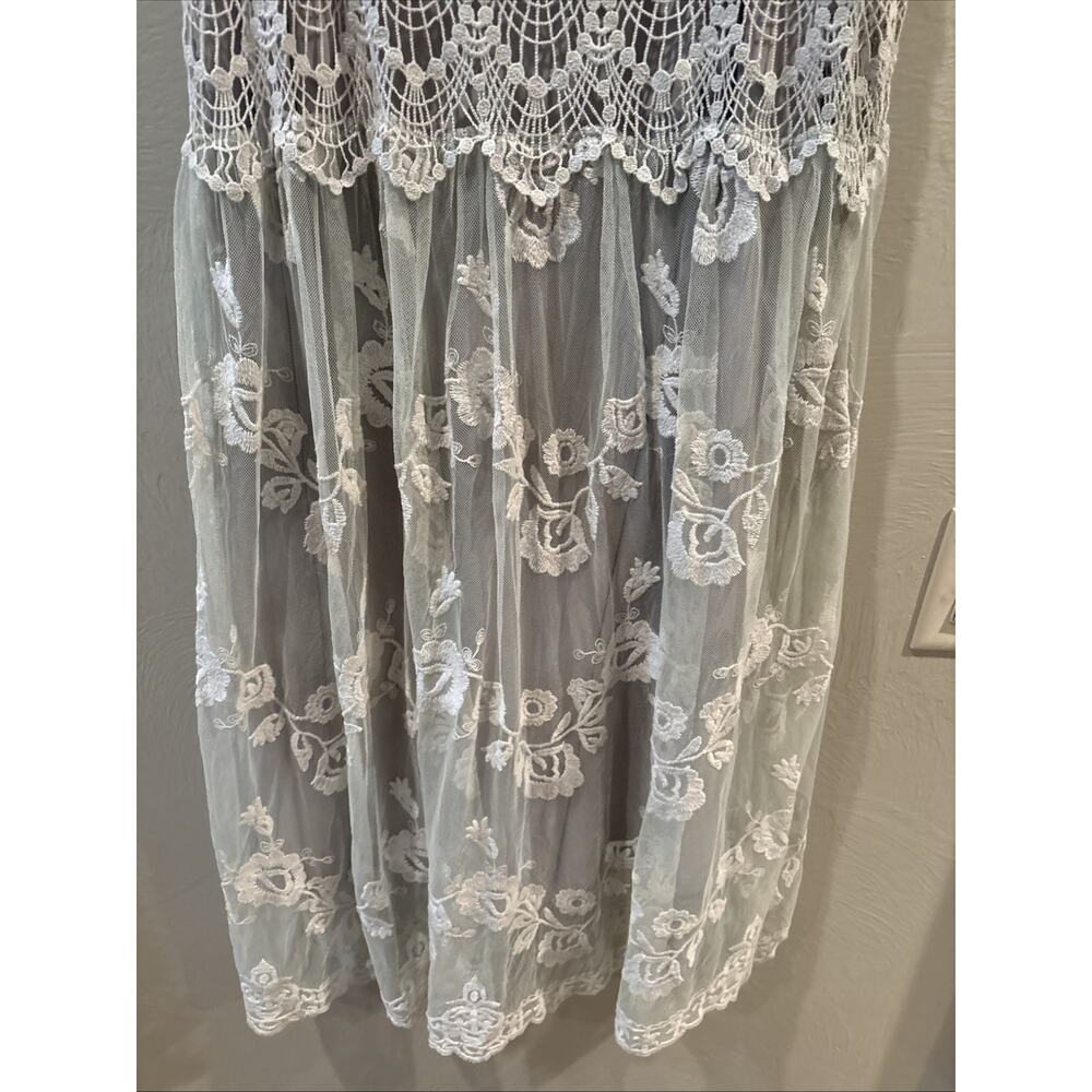 Sundance Dress 16 Lace Floral Embroidered Love Always Coquette Delicate Dainty - Picture 5 of 13